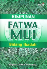 Image of Himpunan fatwa MUI bidang ibadah