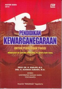 Image of Pendidikan kewarganegaraan untuk perguruan tinggi