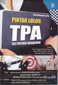 Image of Pintar lolos TPA (tes potensi akademik)