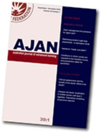Image of Australian Journal of Advanced Nursing AJAN