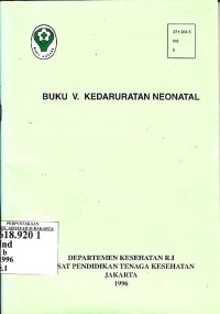 Image of Buku V : Kedaruratan Neonatal