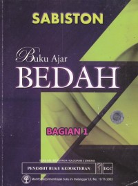 Image of Sabiston. Buku Ajar Bedah bagian 1.