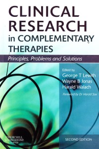 Image of Clinical Research in Complementary Therapics Principles, Problems, Solotions