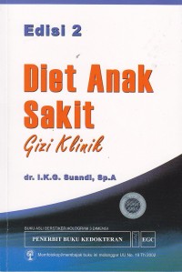 Image of Diet anak sakit:gizi klinik