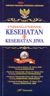 Image of Himpunan peraturan perundang undangan kesehatan dan kesehatan jiwa