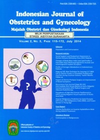 Image of Indonesian Journal of Obstetric and Gynecology