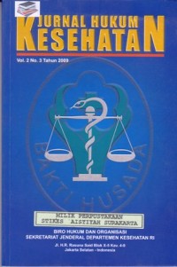 Image of JURNAL HUKUM KESEHATAN