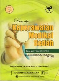 Image of Buku ajar keperawatan medikal bedah gangguan gastrointestinal diagnosis keperawatan nanda pilihan nic&noc
