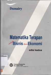 Image of Matematika Terapan Untuk Bisnis dan Ekonomi