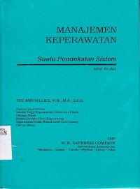 Image of Manajemen keperawatan. suatu pendekatan sistem