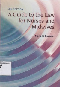 Image of A guide to the law for nurses and midwives