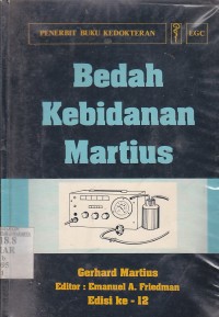 Image of Bedah kebidanan martius (operative obstetrics  indications and techniques by heinrich martius)