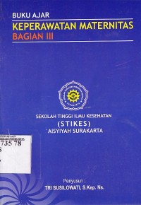 Image of Buku Ajar Keperawatan Meternitas Bagian III