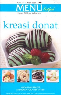 Image of Menu fast food resep pilihan keluarga kreasi donat