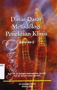 Image of Dasar - Dasar Metodologi Penelitian Klinis