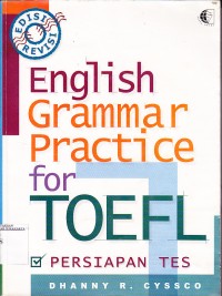Image of English grammar practice for toefl : persiapan tes