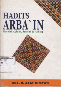 Image of Hadist arbain ; masalah aqidah, syariah dan akhlaq