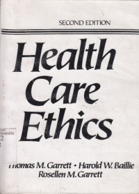 Image of Health care ethics : principles and problems