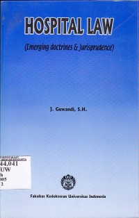 Image of Hospital law (emerging doctrines & jurisprudence)