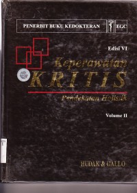 Image of Keperawatan Kritis : Pendekatan Holistik vol.2