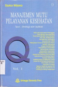 Image of Manajemen mutu pelayanan kesehatan
