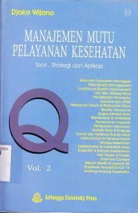Image of Manajemen mutu pelayanan kesehatan