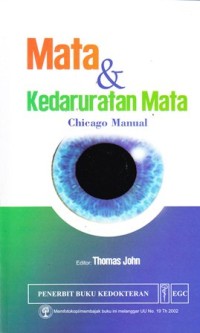 Image of Mata dan kedaruratan mata: chicago manual
