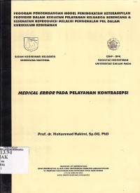Image of Medical Error pada Pelayanan Kontrasepsi