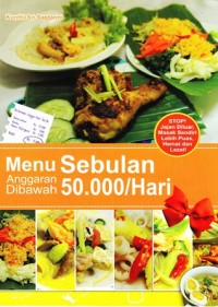 Image of Menu sebulan anggaran dibawah 50.000/hari