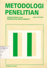 Image of Metodologi Penelitian Kedokteran dan Kesehatan Masyarakat