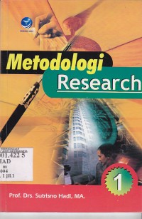 Image of Metodologi research jilid 1