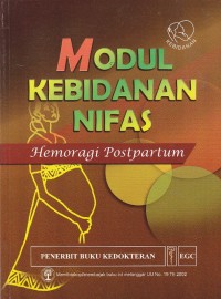 Image of Modul kebidanan nifas. Hemoragi post partum