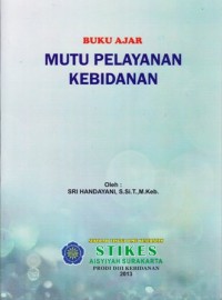 Image of Buku ajar mutu pelayanan kebidanan