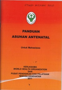 Image of Panduan Asuhan Antenatal untuk mahasiswa
